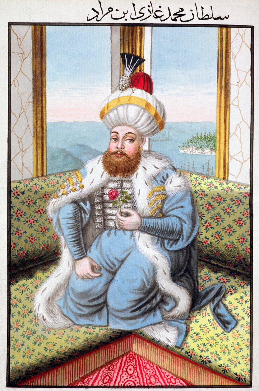 Mehmed II, ottomansk kejsare, 1808 av Unbekannt