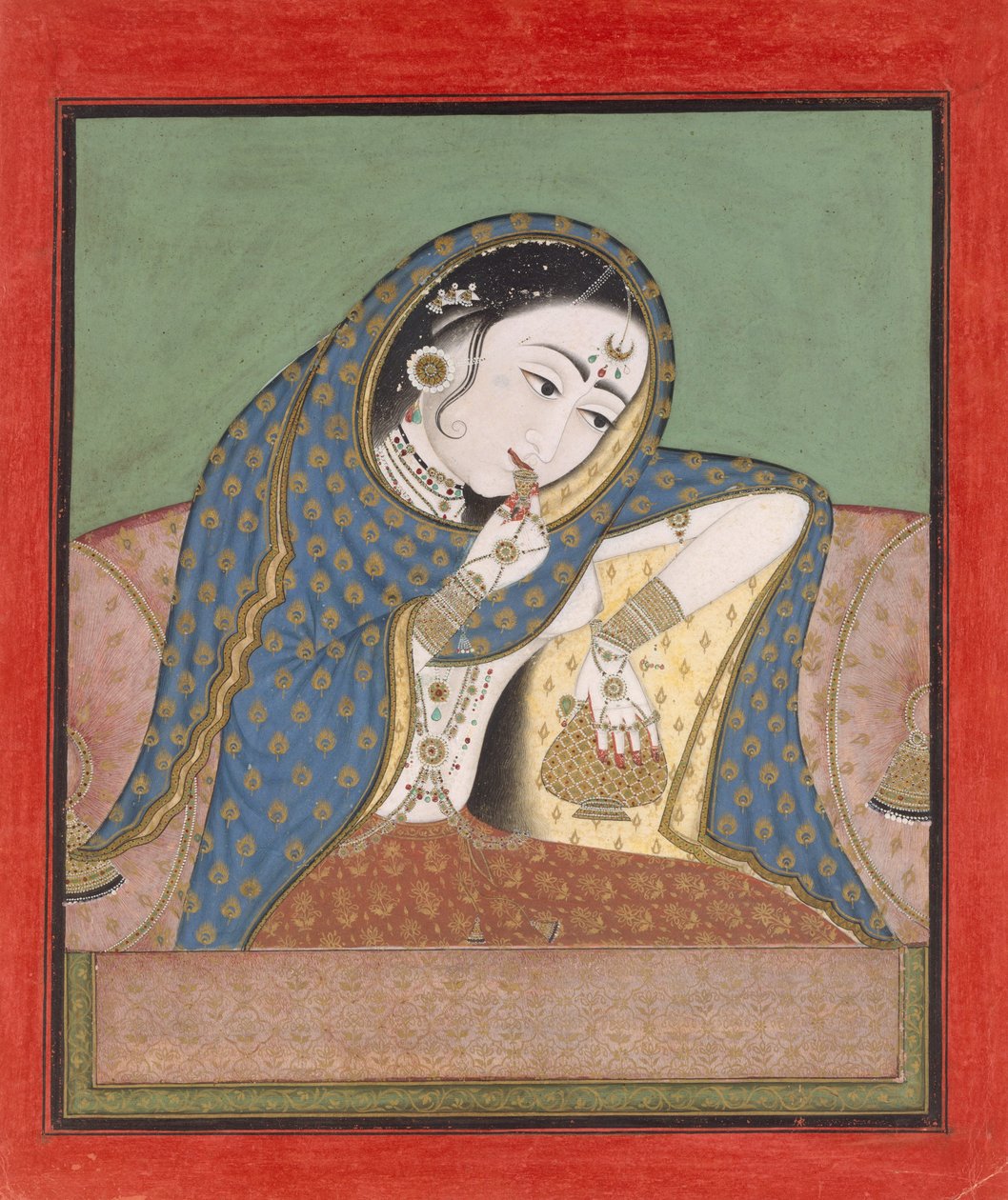 Melankolisk kurtisan, ca. 1750. av Unbekannt