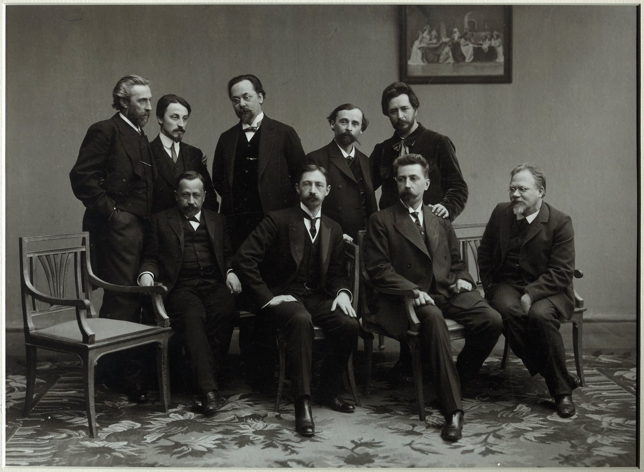 Medlemmar av den litterära gruppen Sreda onsdag 1910 av Unbekannt