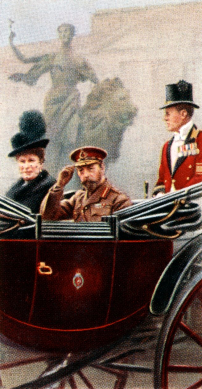 Minnesgudstjänst till Lord Kitchener, 13 juni 1916. c1935 av Unbekannt