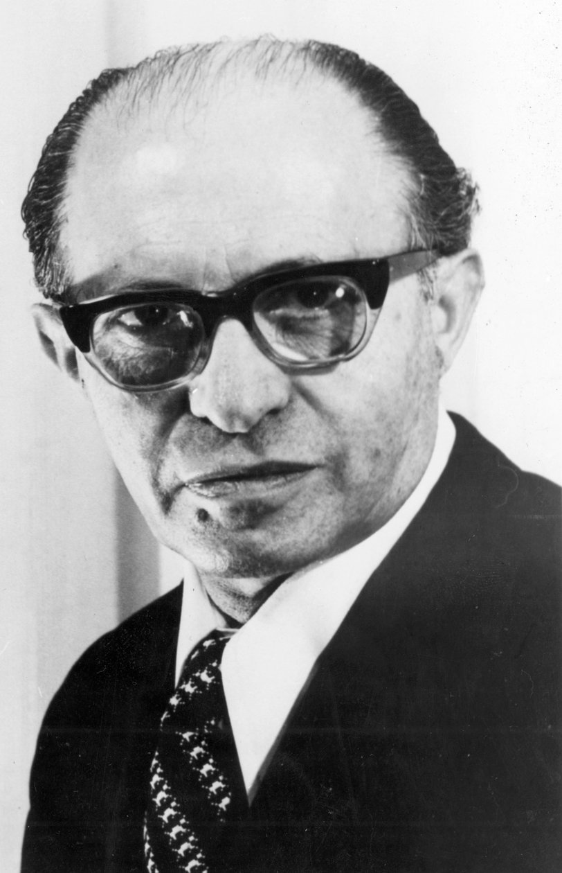 Menachem Begin 1913-1992, polskfödd israelisk statsman, 1978 av Unbekannt