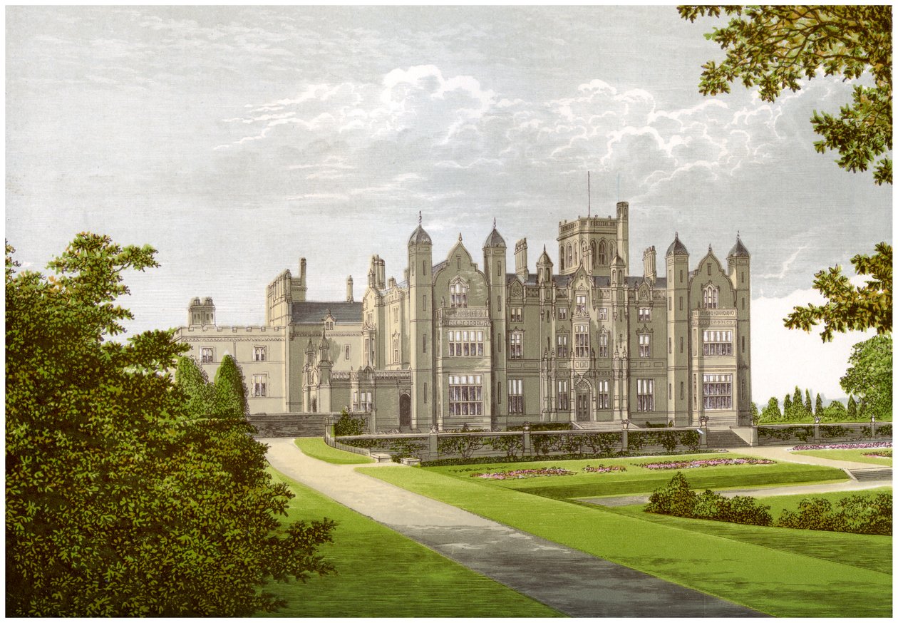 Merevale Hall, Warwickshire, hem för familjen Dugdale, c1880 av Unbekannt
