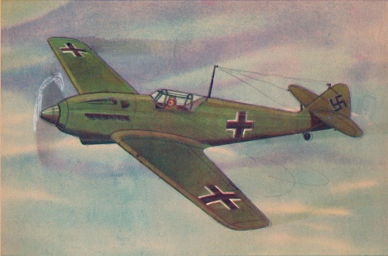 Messerschmitt M.E. 109 Fighter Monoplane, c1944. av Unbekannt