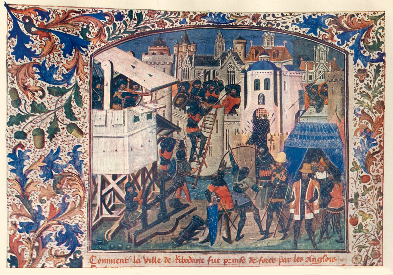 Metoder för krigföring under hundraåriga kriget, c1400, c1930. av Unbekannt
