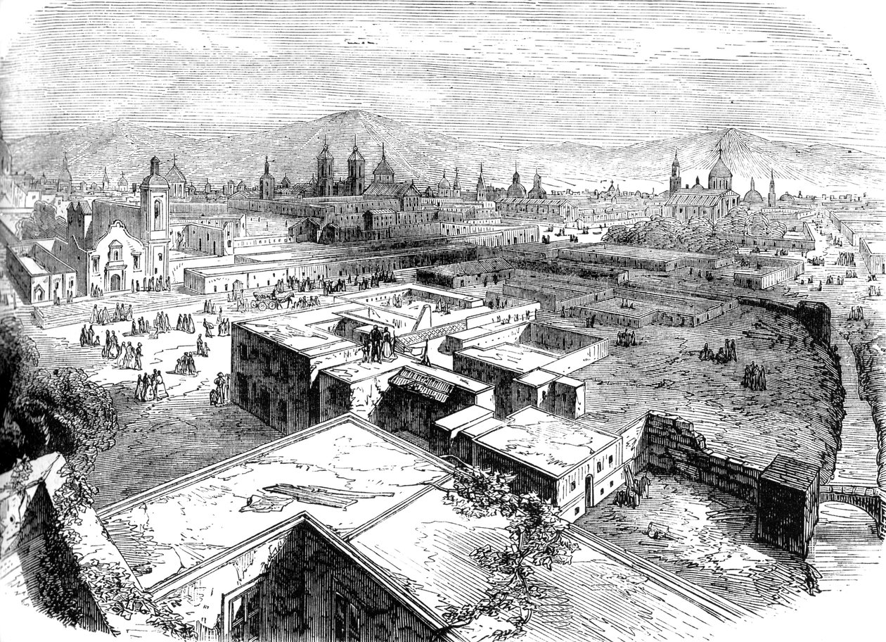 Mexico City, Mexiko, mitten av 1800-talet c1880 av Unbekannt