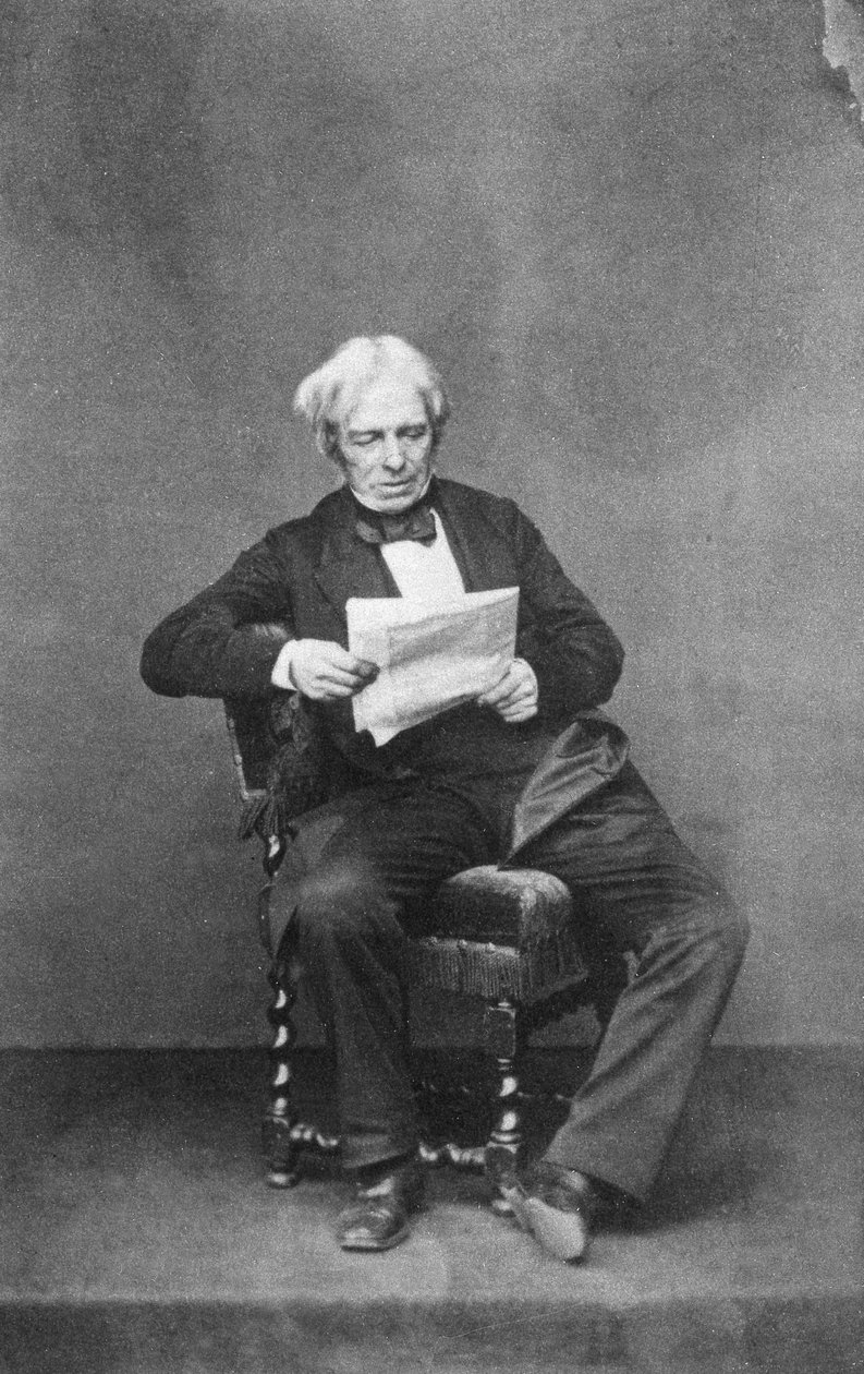 Michael Faraday, brittisk fysiker och kemist, c1850-1867 av Unbekannt