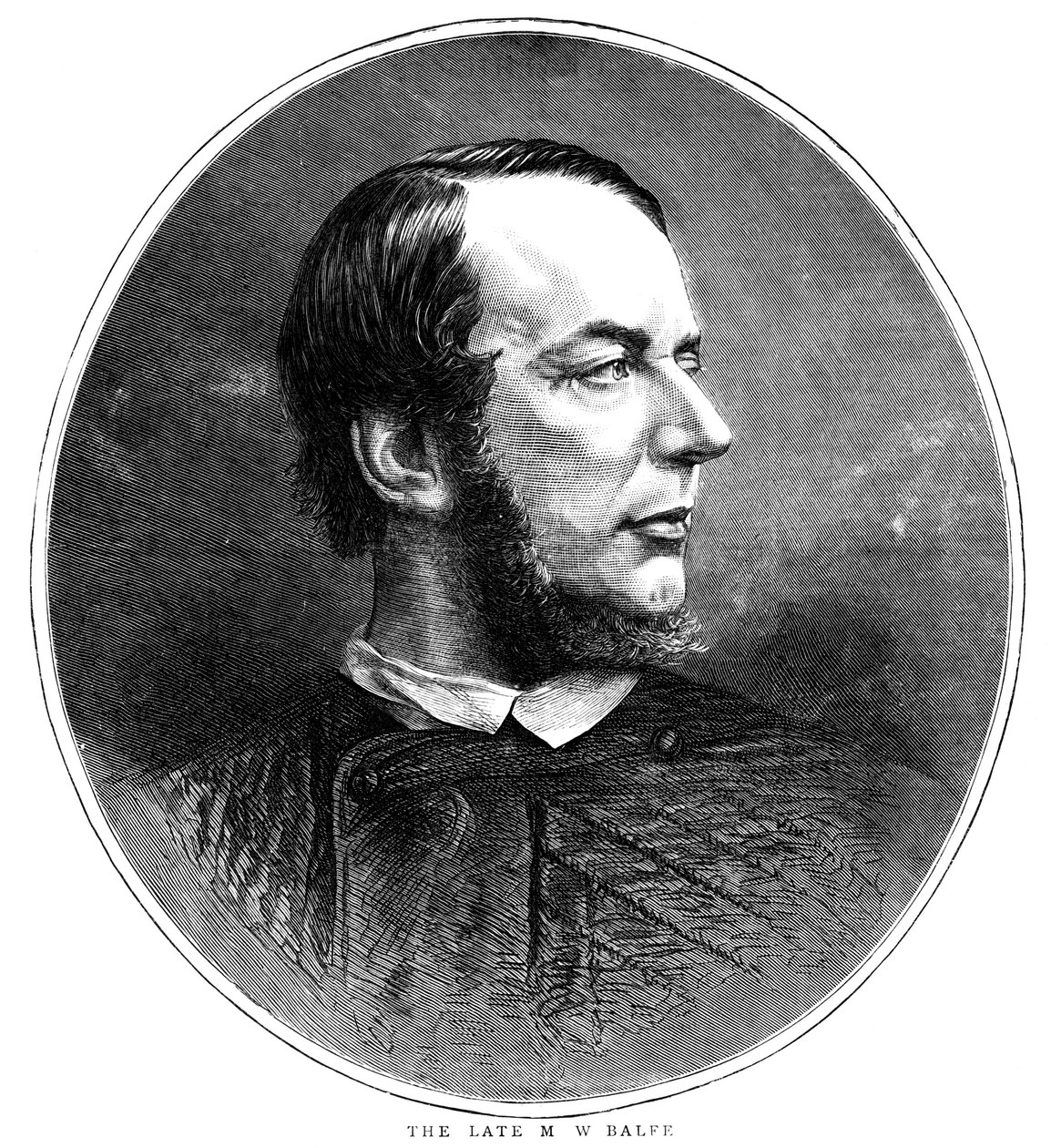 Michael William Balfe, irländskfödd brittisk kompositör och sångare, 1870 av Unbekannt