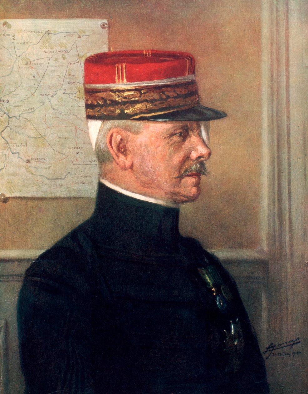 Michel-Joseph Maunoury, fransk general från första världskriget, 1926 av Unbekannt
