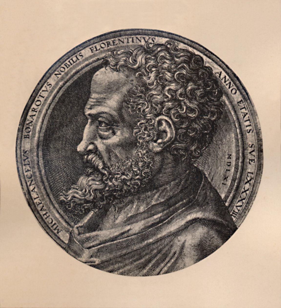 Michelangelo Buonarroti, italiensk konstnär och arkitekt, c1500-talet 1894 av Unbekannt