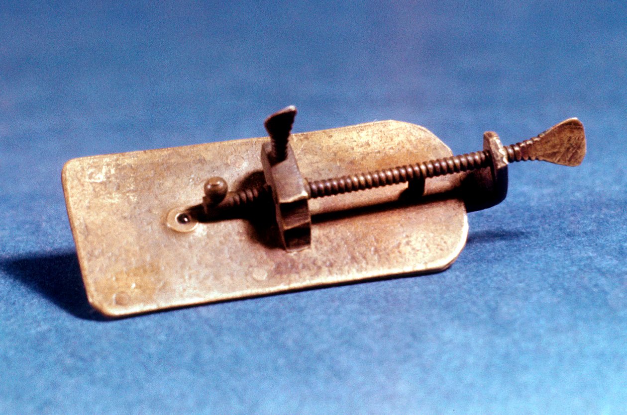 Mikroskop av Anton Van Leeuwenhoek, holländsk, c1670 av Unbekannt