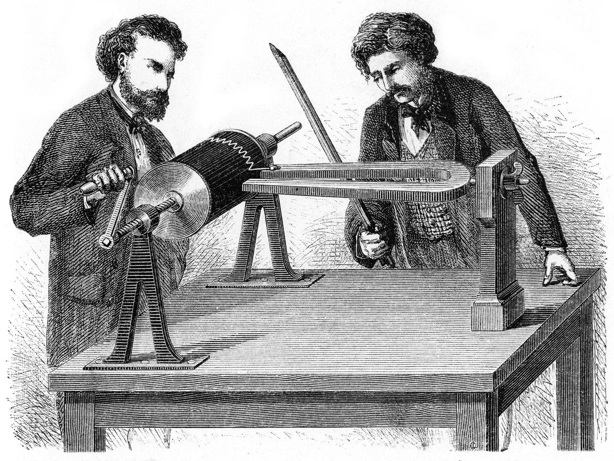 Fonautograf från mitten av 1800-talet, 1872 av Unbekannt