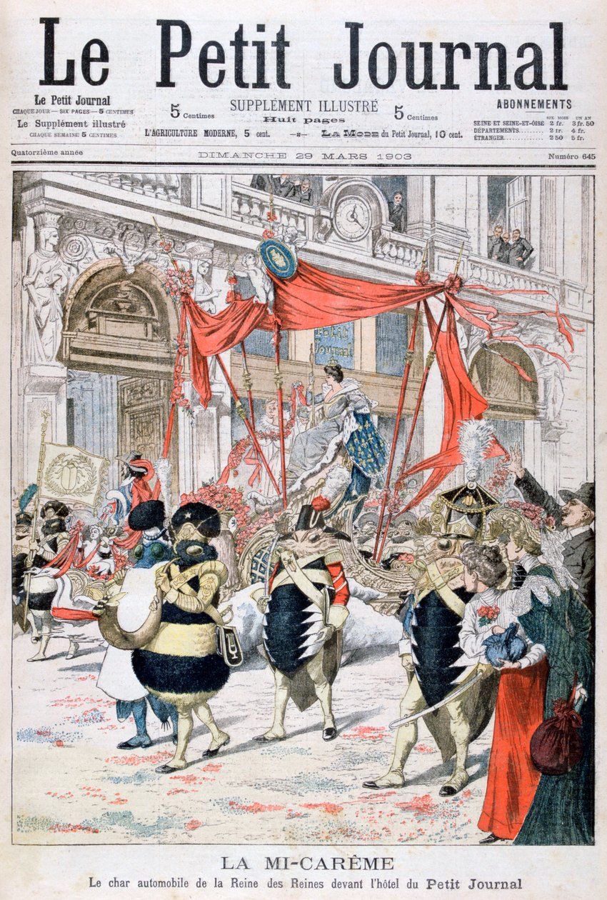 Mid-fasten karneval flöte av drottningens drottning, 1903 av Unbekannt