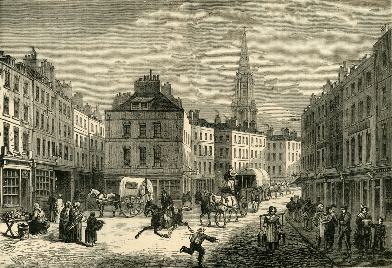 Middle Row, St. Giless, omkring 1838, 1881. av Unbekannt