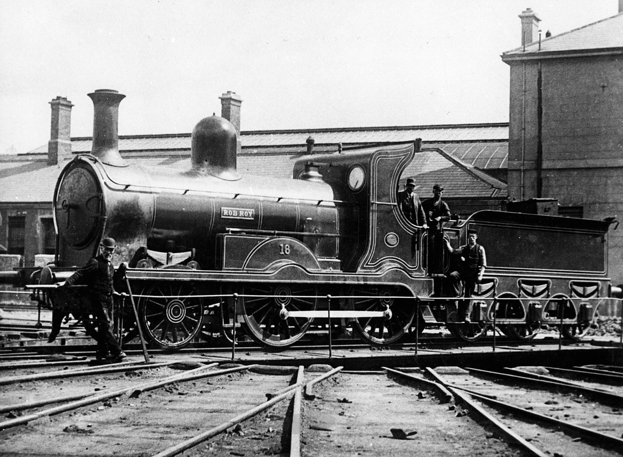 Midlands och Great Western Railway Ireland 2-4-0 lokomotiv Rob Roy, 1873 av Unbekannt