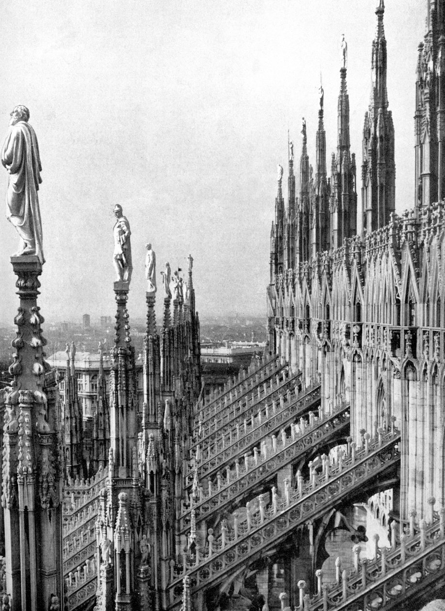 Milanos katedral, Italien, 1926 av Unbekannt
