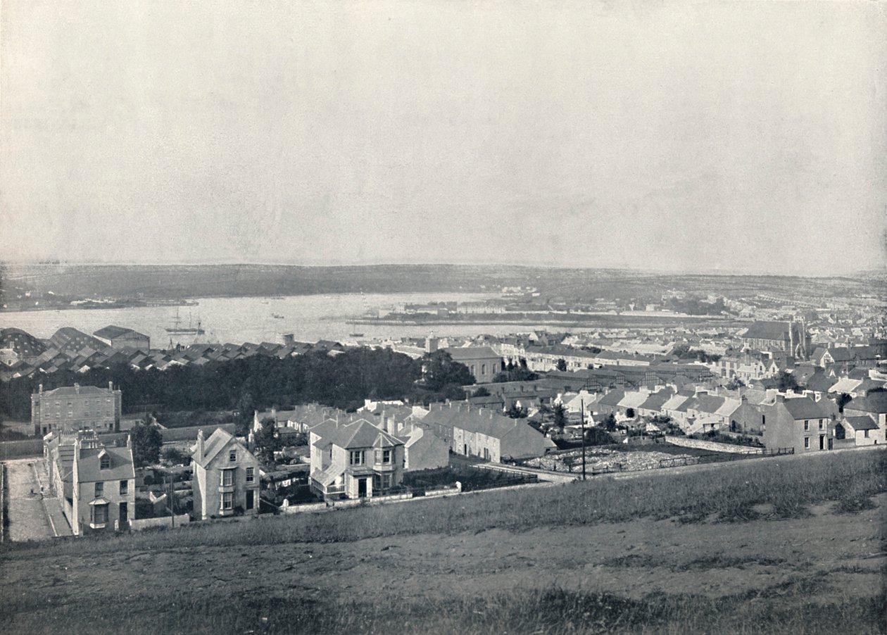Milford Haven - Översikt över staden och hamnen, 1895 av Unbekannt