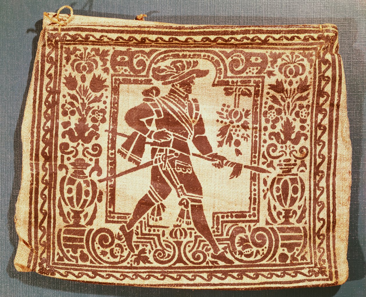 Militär brevbärares brevsäck under trettioåriga kriget (1618-48) (textil) av Unbekannt