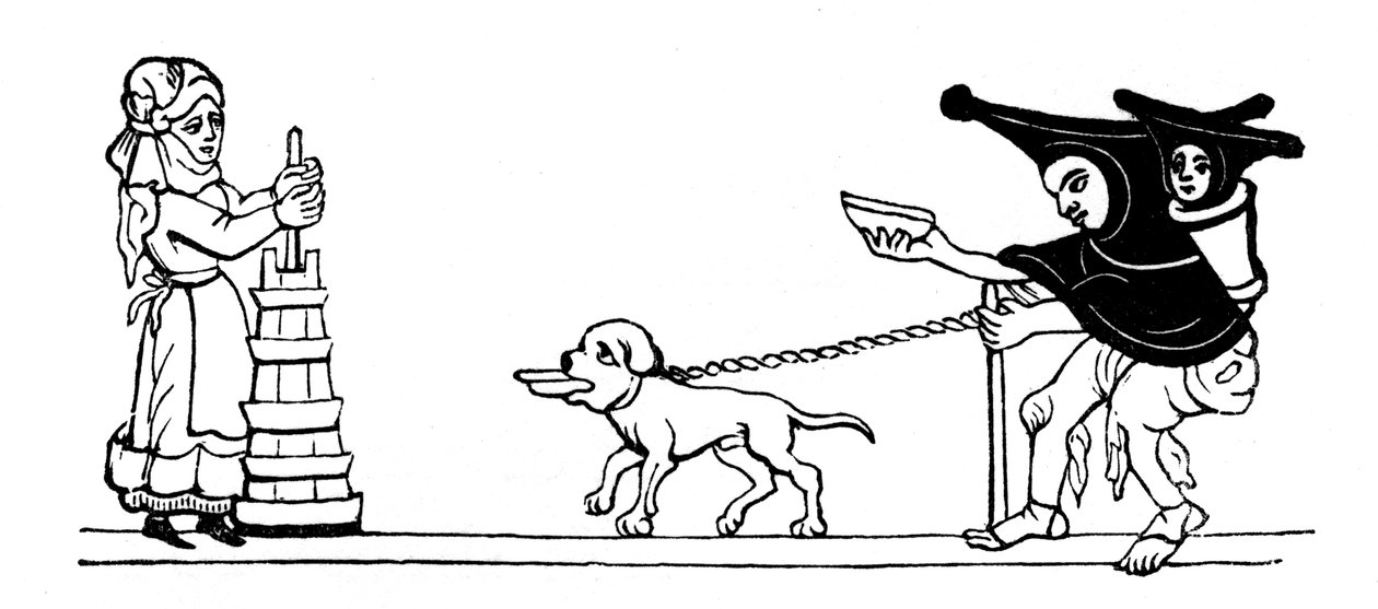 Mjölkjungfru och tiggare, 1316, 1910 av Unbekannt