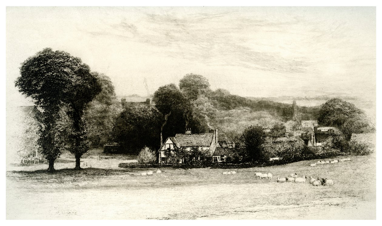 Miltons stuga, Chalfont St Giles, Buckinghamshire, 1895 av Unbekannt