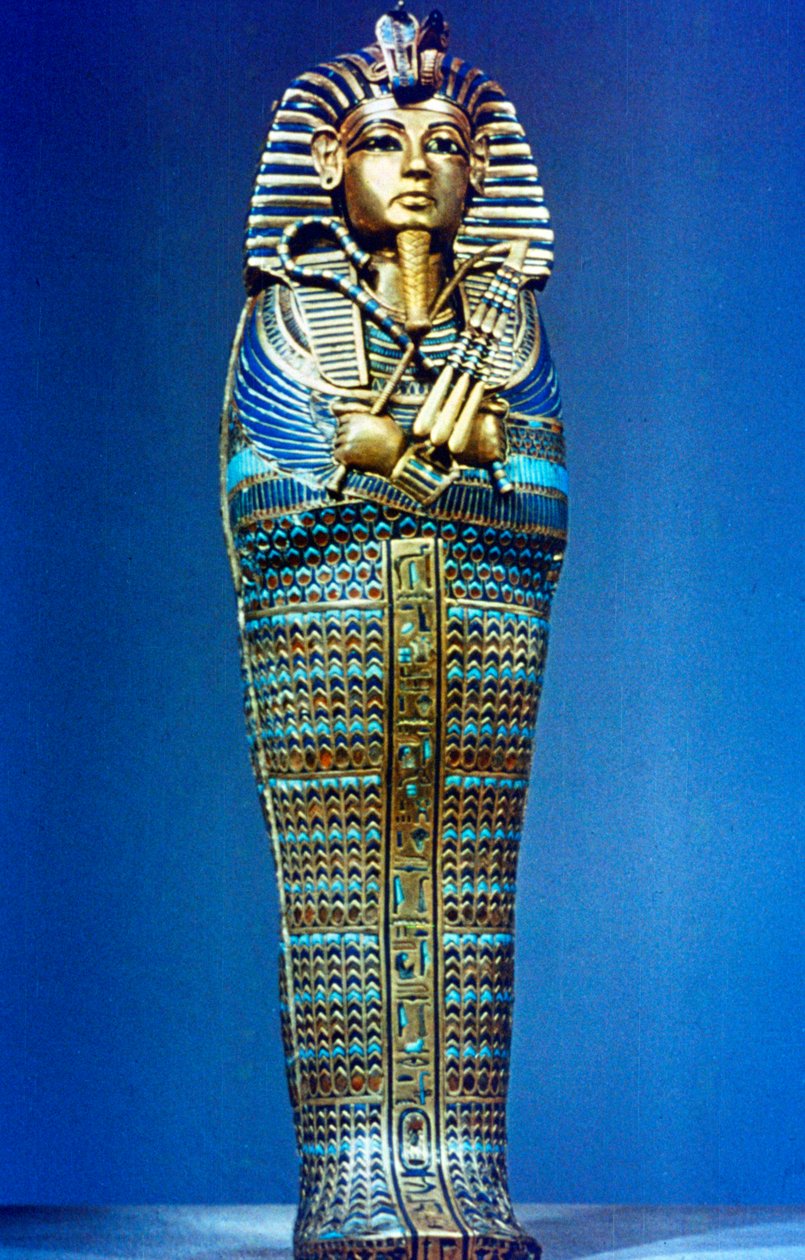 Miniatyr likkista från Tutankhamons grav, 1300-talet f.Kr av Unbekannt