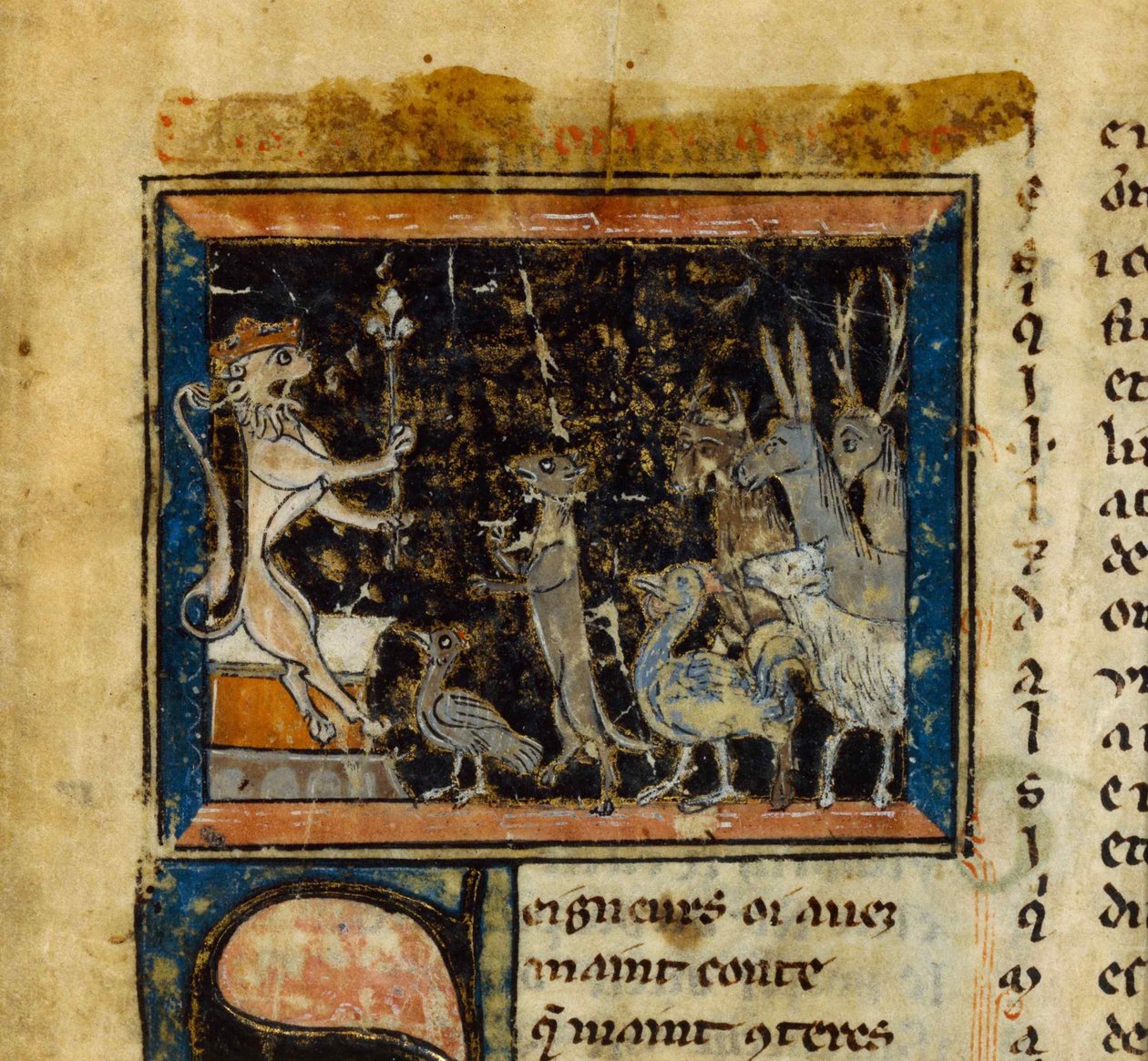 Miniatyr från Le Roman de Renart, 1200-talet. av Unbekannt