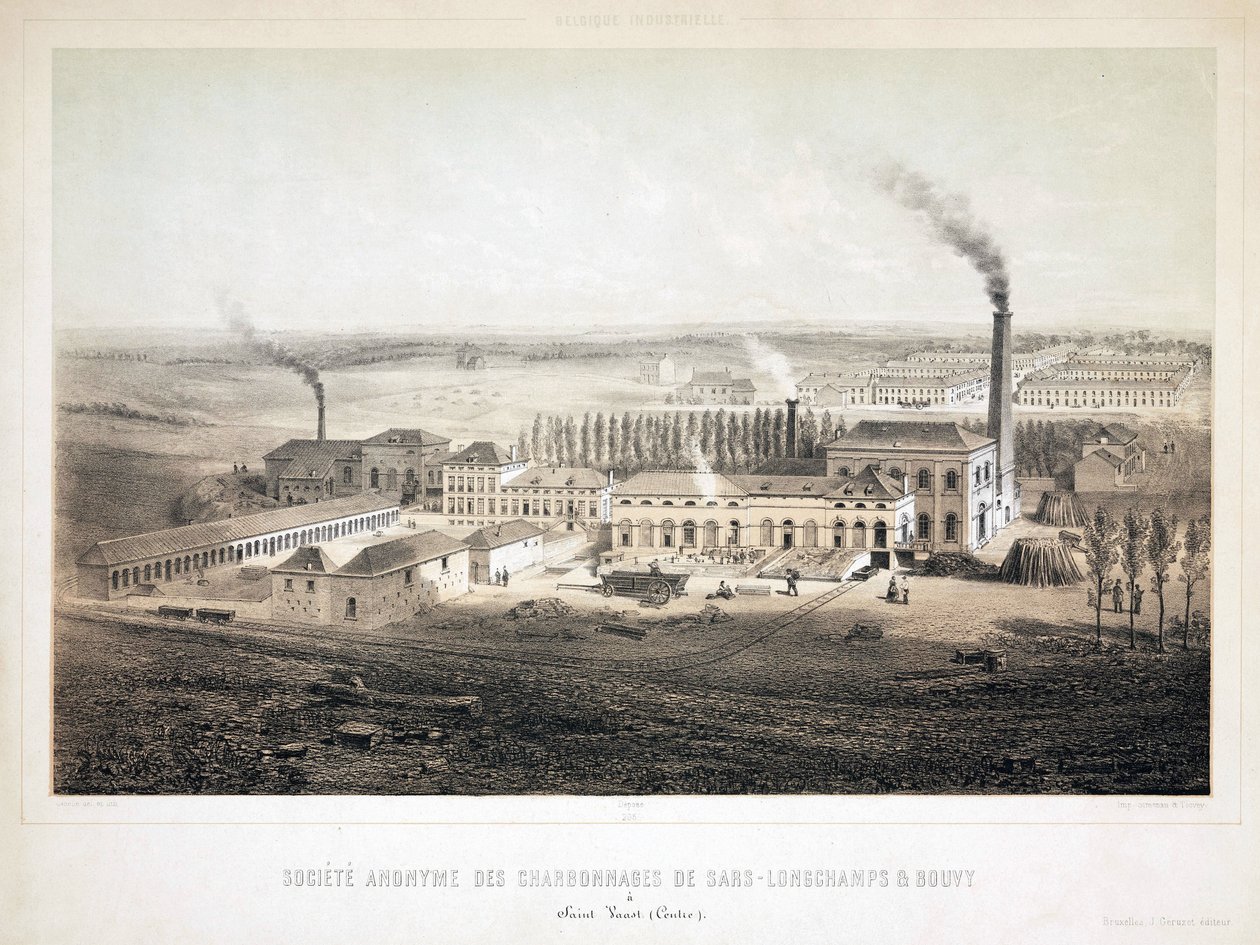 Gruvdrift, Coal Sars Longchamps & Bouvy Coalmining Co Ltd, Belgien av Unbekannt