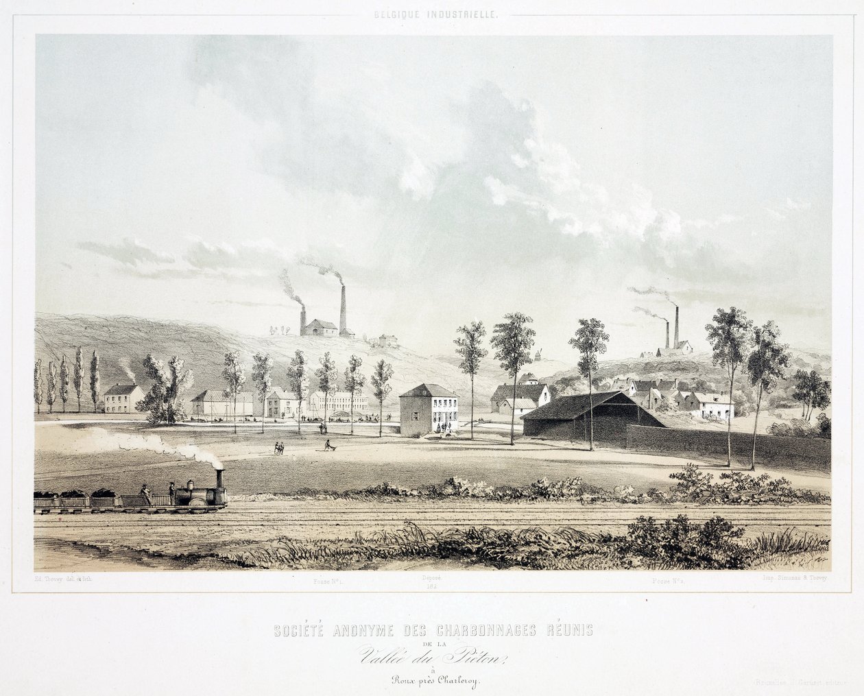 Gruvdrift, Coal Vallee du Pieton United Coalmining Co Ltd, Belgien av Unbekannt