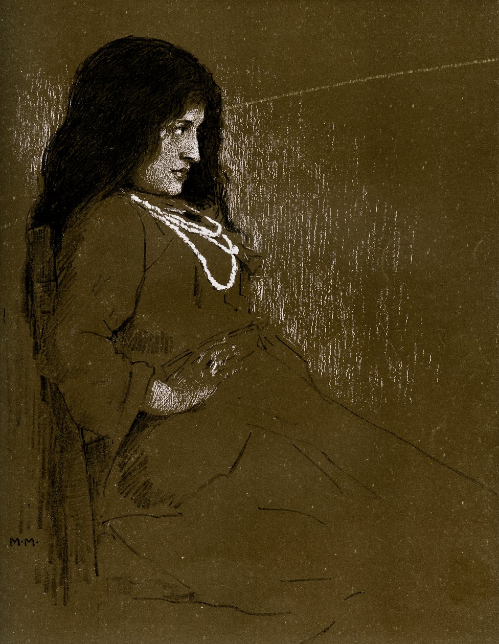 Miss Constance Collier på en sommardag, 1899 av Unbekannt