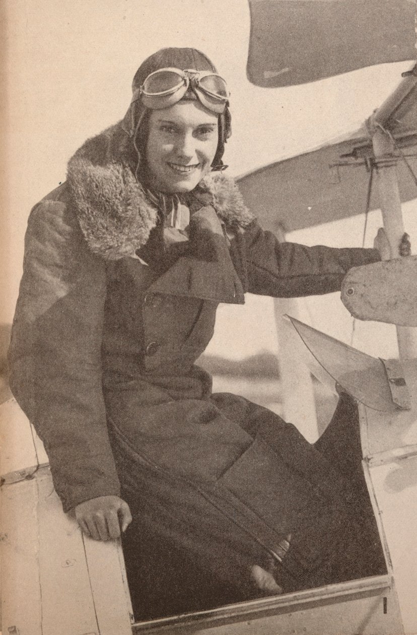 Fröken Jean Batten, från Nya Zeeland, som i maj 1934 flög från England till Australien och knäckte Mrs. av Unbekannt