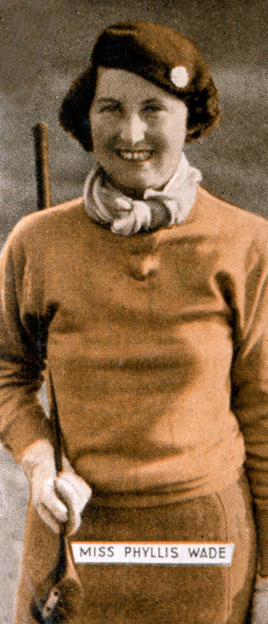 Miss Phyllis Wade, engelsk golfmästare för damer, 1934 av Unbekannt