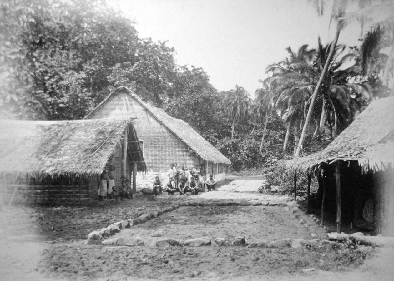 Mission, Ureparapara, Torbaprovinsen, Vanuatu, 1885 av Unbekannt