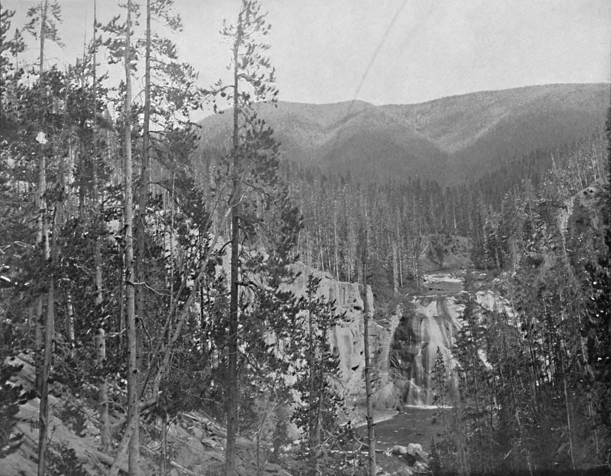 Missouri River, nedanför Great Falls, Montana, c1897. av Unbekannt