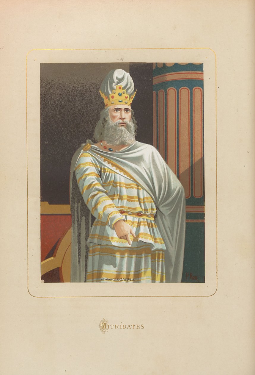 Mithridates. Ur: Berömda män och kvinnor genom tiderna av Juan Landa, 1875-1877. av Unbekannt