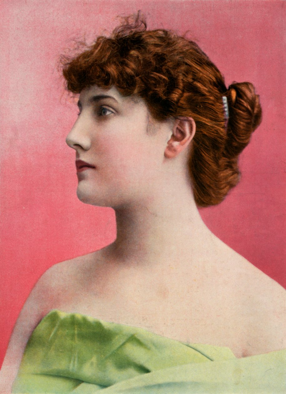 Fröken Nelly Cormon, från Theatre Du Gymnase, 1904. av Unbekannt