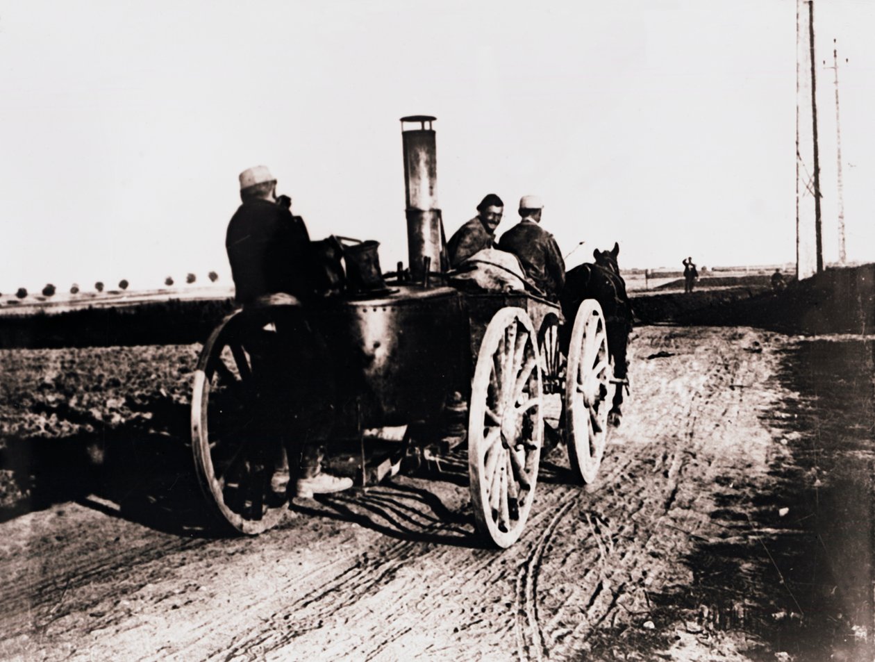 Mobilt kök på väg uppåt, c1914-c1918 av Unbekannt