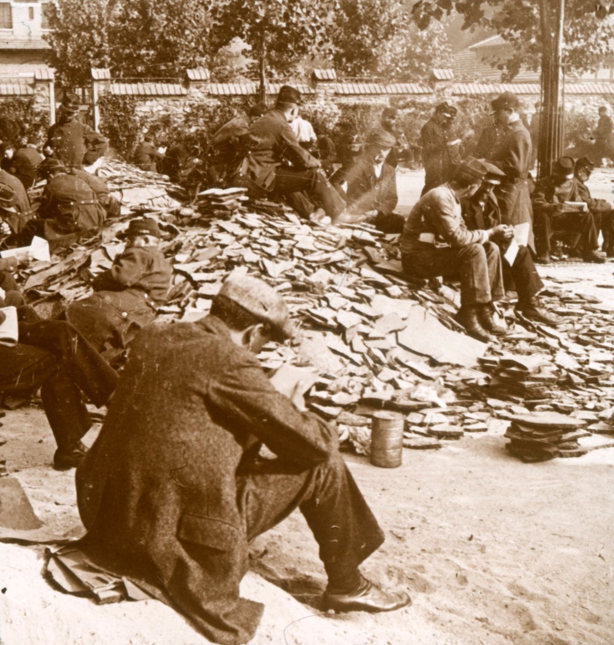 Mobilisering, Paris kasern, c1914 av Unbekannt