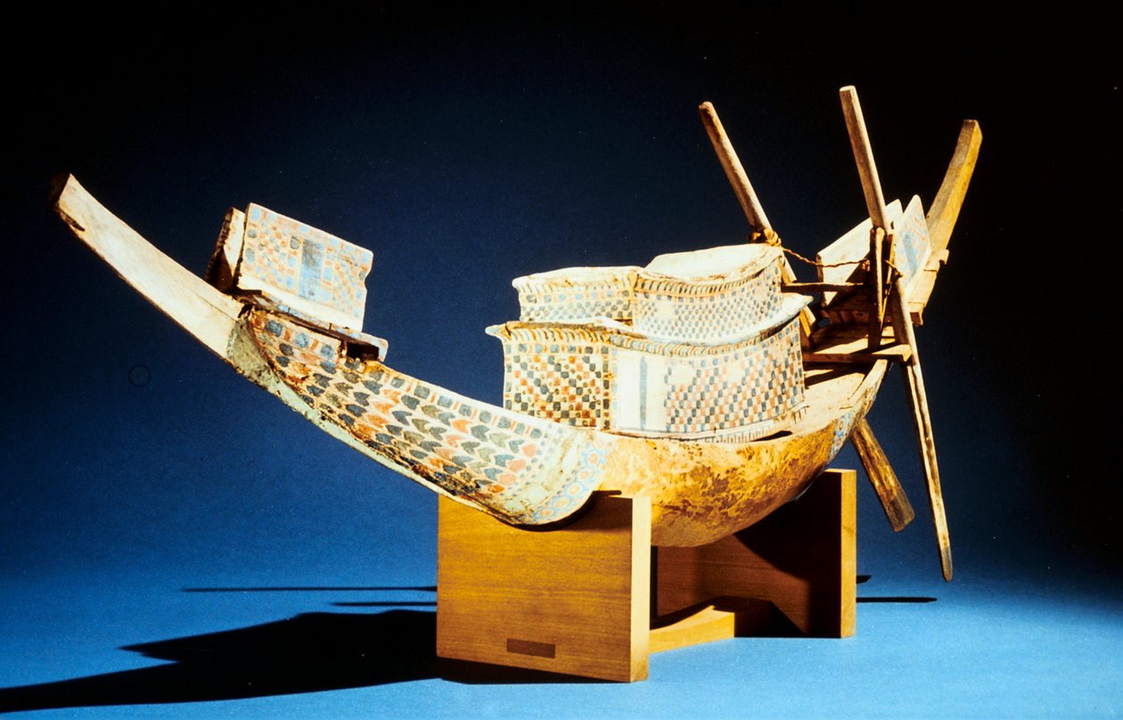 Modell av en båt, forntida egyptisk, 18:e dynastin, c1325 f.Kr av Unbekannt