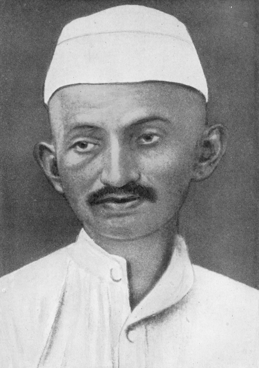 Mohandas Karamchand Gandhi 1869-1948, indisk nationalistledare, 1926 av Unbekannt