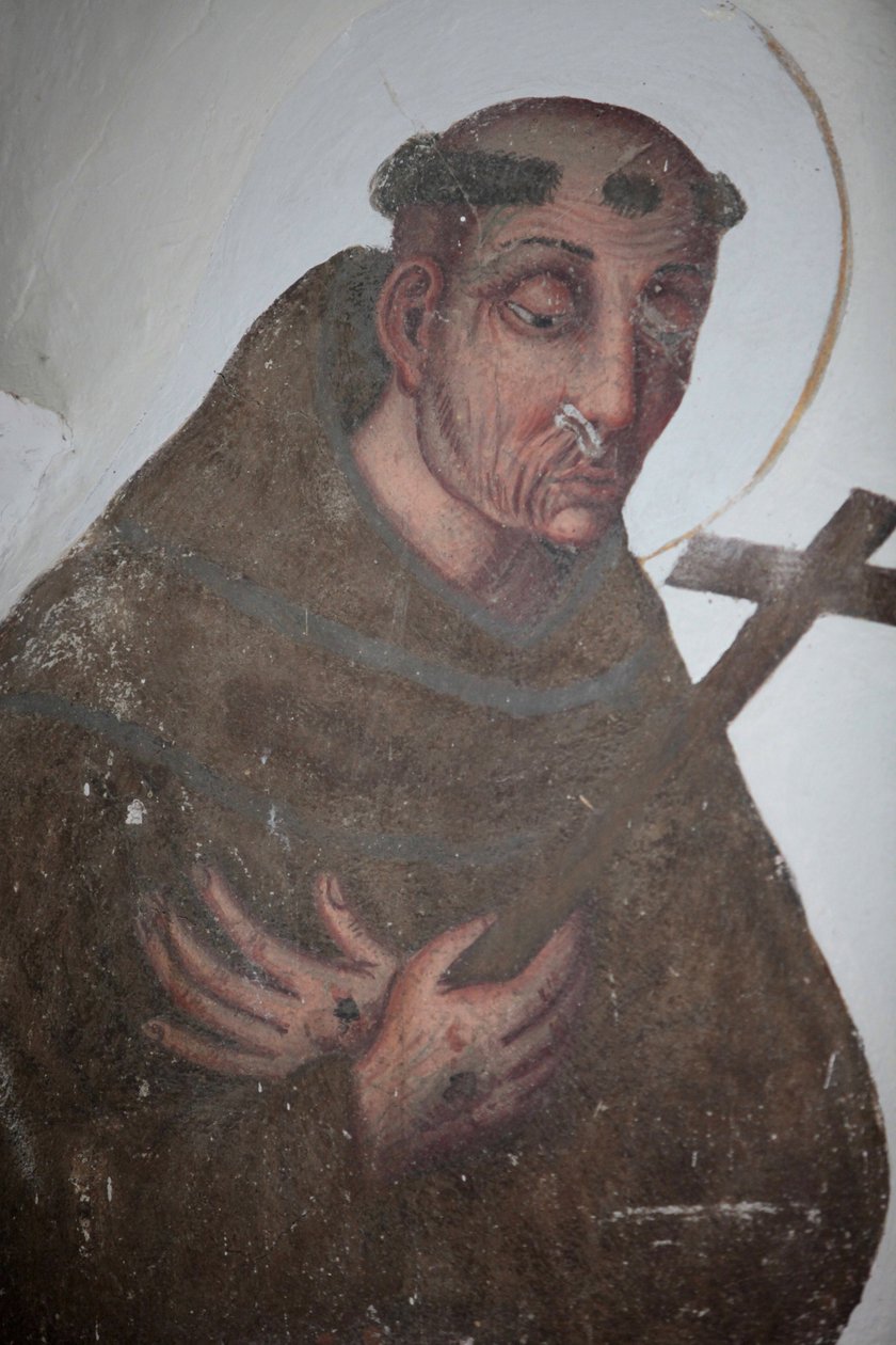 Saorge-klostret 1600-talsmålning föreställande St Francis av Assisi, Saorge, Frankrike av Unbekannt