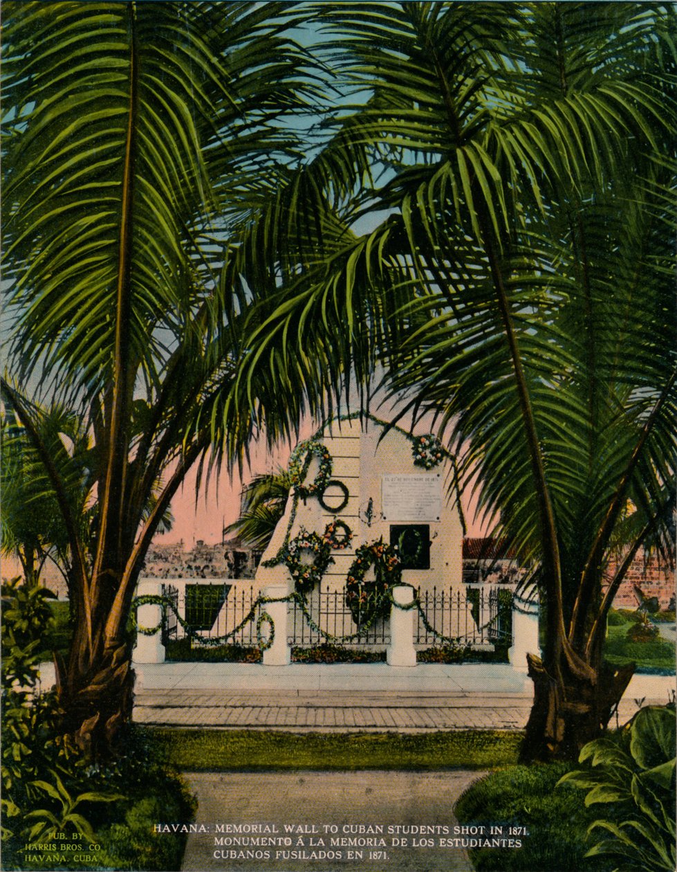 Monument till kubanska läkarstudenter avrättade av spanjorerna 1871, Havanna, Kuba, c1920 av Unbekannt