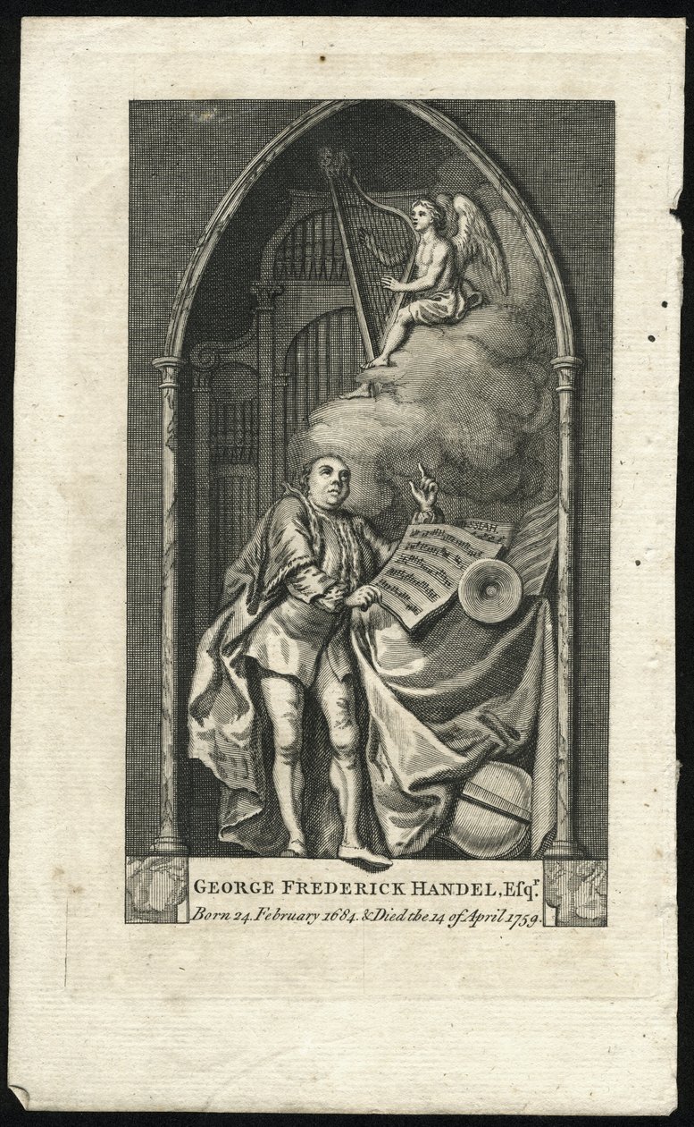 Monument till Georg Friedrich Handel av Unbekannt