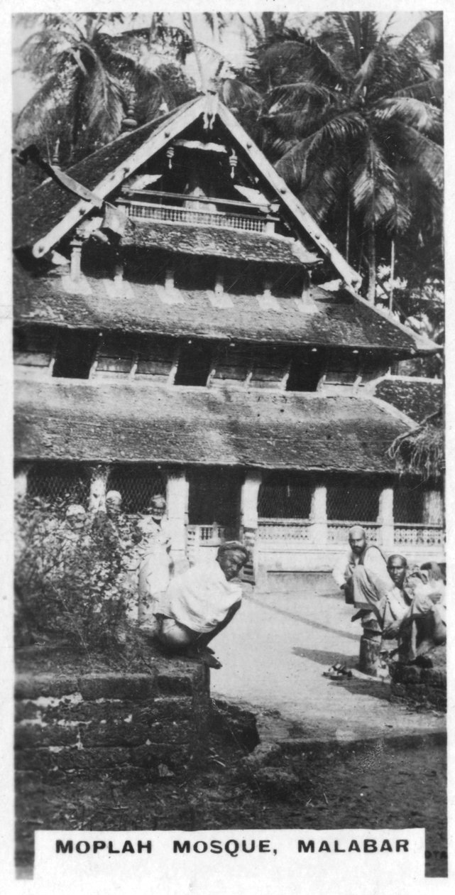 Moplah-moskén, Malabar, södra Indien, c1925 av Unbekannt