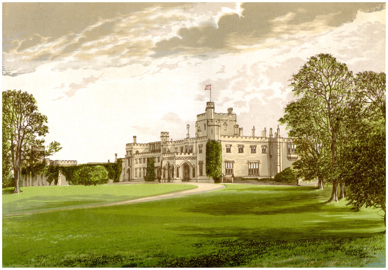 Moreton Hall, Cheshire, hem för familjen Ackers, c1880 av Unbekannt