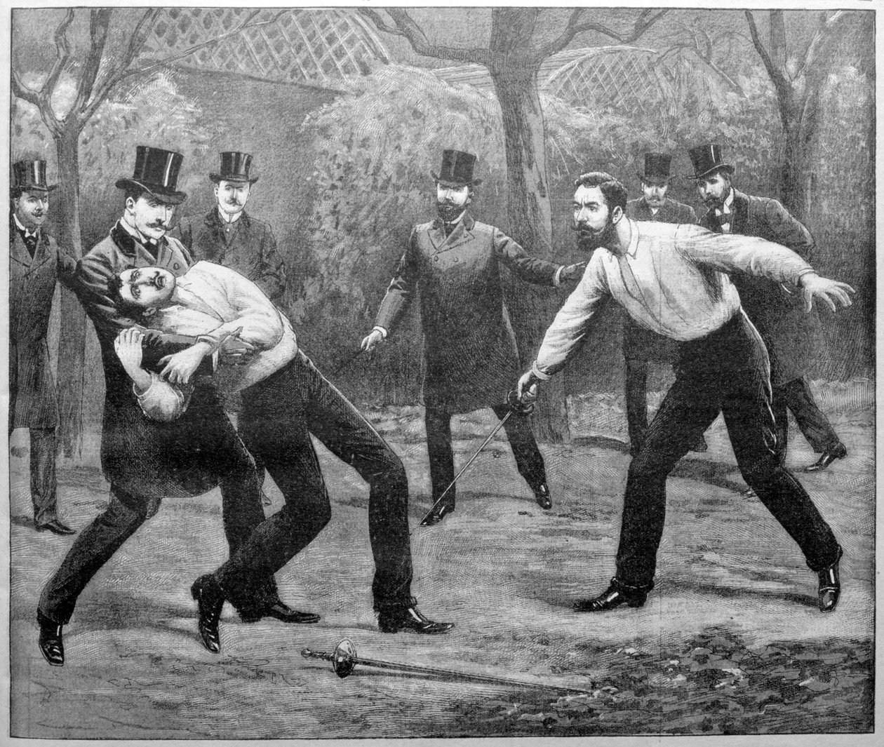 Mortal duell på Grande Jatte, 1903 av Unbekannt