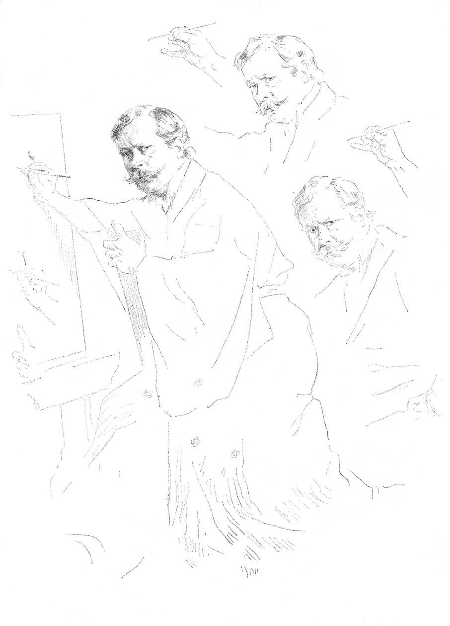 Mortimer Menpes, Sketched by Himself, 1899 av Unbekannt