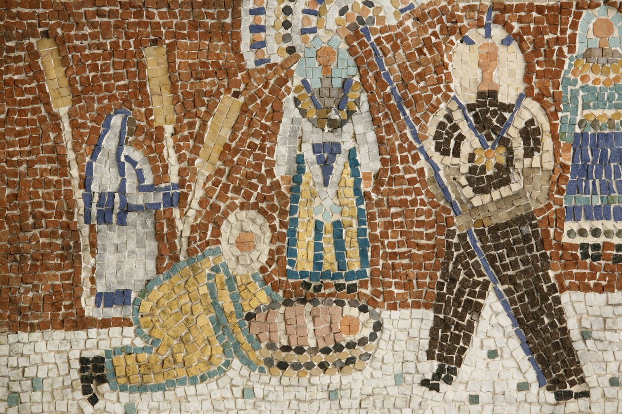 Mosaik som visar Moses räddning, Jerusalem, Israel av Unbekannt