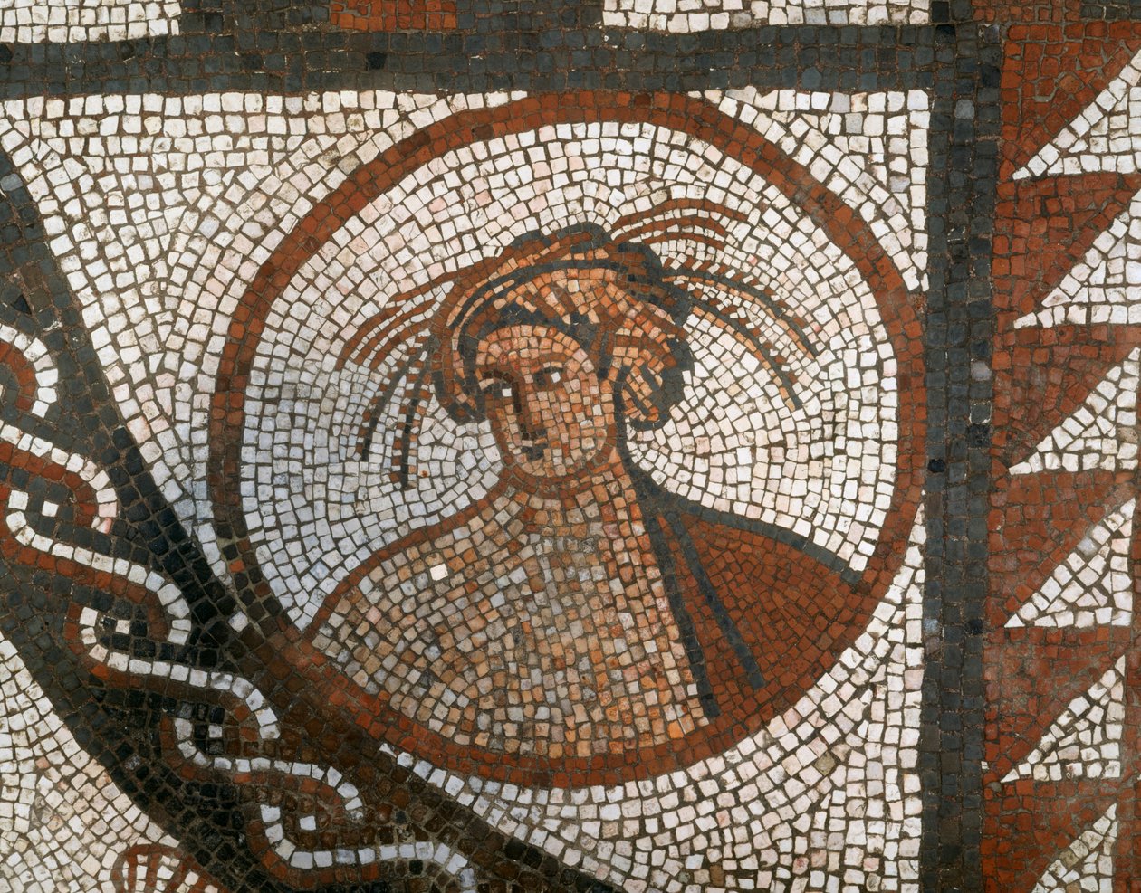 Mosaikgolv, Lullingstone Roman Villa, Eynsford, Kent, c1980-c2017 av Unbekannt