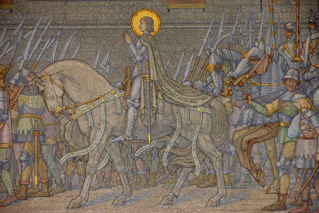 Mosaik i Fourviere-basilikan: John of Ark (Decote 1917), Lyon, Frankrike av Unbekannt