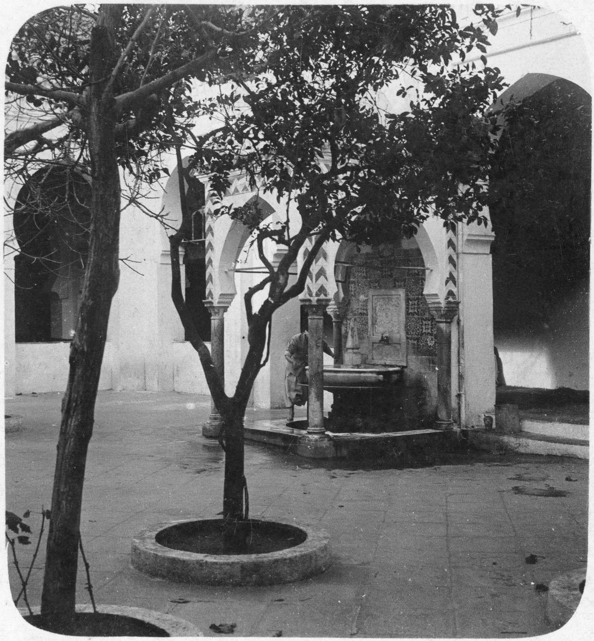 Moskéfontän, Alger, Algeriet, sent 1800-tal eller tidigt 1900-tal av Unbekannt