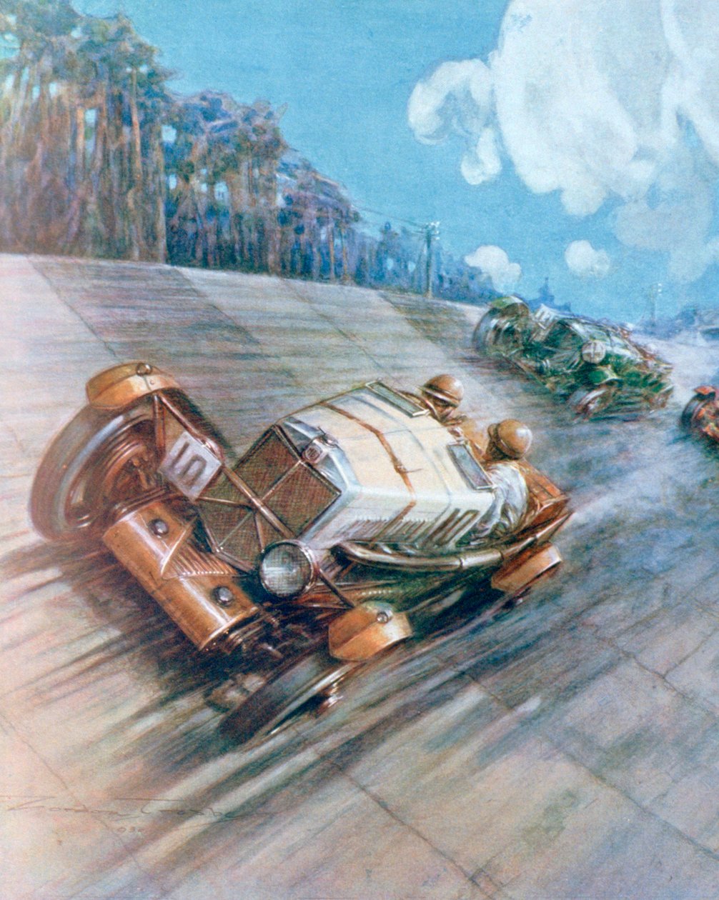Motorracing, 1930 av Unbekannt